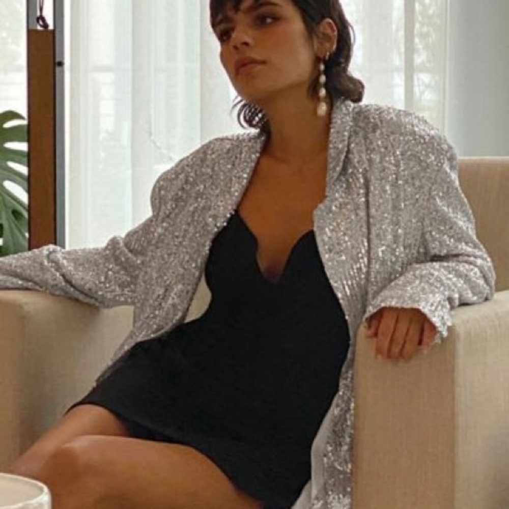 NWT Urban Outfitters Elena Sequin Blazer